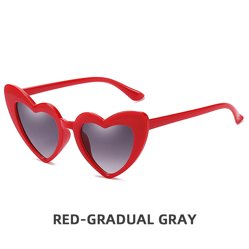 Wholesale Children's Retro Personality Love Style Anti-ultraviolet Sunglasses